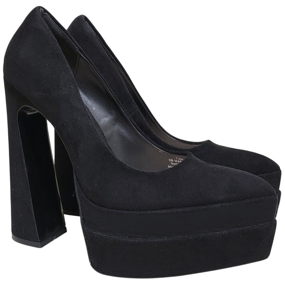 D'Amelio Women Marlania High Heel Platform Pump Heels Size US 7.5M Black
